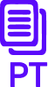 with text PT